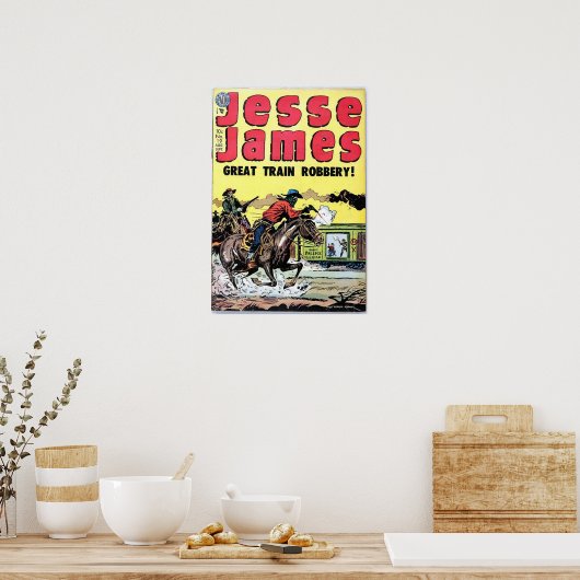 Jesse James Train Robbery Poster (Küche)