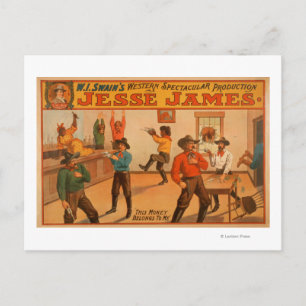 Jesse James Western Spectacular Produktion Postkarte