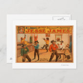 Jesse James Western Spektakuläre Produktion Postkarte (Vorne/Hinten)