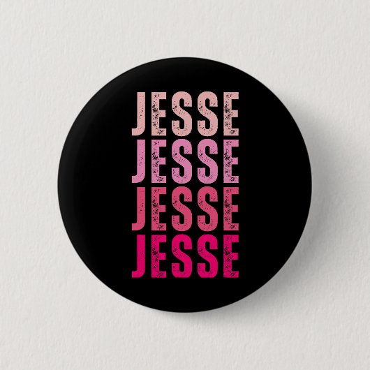 Jesse Personalisiert Name I Liebe Jesse Vintag Button (Vorderseite)