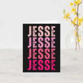 Jesse Personalisiert Name I Liebe Jesse Vintag Karte (Gelbe Blume)