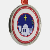 Jesse Tree Bethlehem #1 Silbernes Ornament (Rechts)