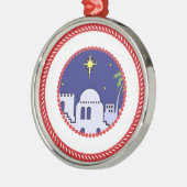 Jesse Tree Bethlehem #1 Silbernes Ornament (Links)