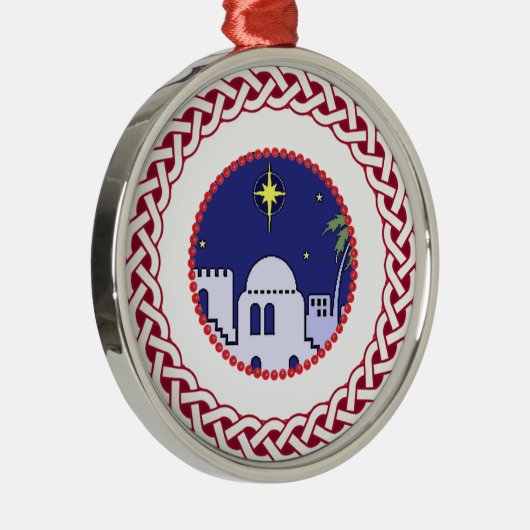 Jesse Tree Bethlehem Ornament Aus Metall (Rechts)