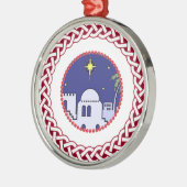 Jesse Tree Bethlehem Ornament Aus Metall (Links)