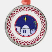 Jesse Tree Bethlehem Ornament Aus Metall (Vorne)