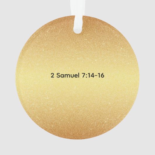 Jesse Tree Crown Day 14 Ornament (Rückseite)