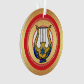 Jesse Tree David's Harp Day 13 Ornament (Vorderseite)