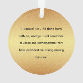 Jesse Tree David's Harp Day 13 Ornament (Rückseite)