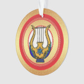 Jesse Tree David's Harp Day 13 Ornament (Vorderseite)