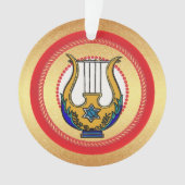 Jesse Tree David's Harp Day 13 Ornament (Vorderseite)