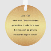 Jesse Tree Jonah and Whale Day 17 Ornament (Rückseite)