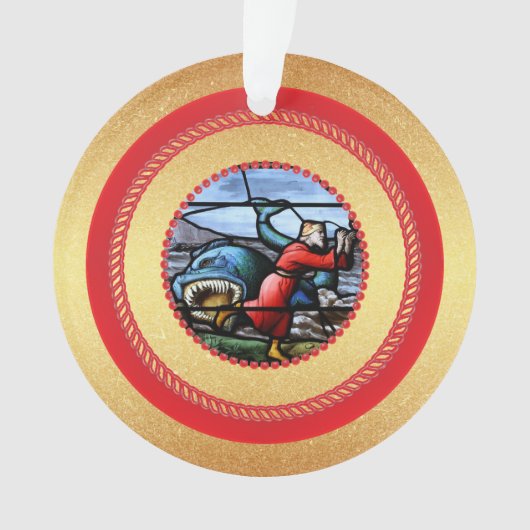 Jesse Tree Jonah and Whale Day 17 Ornament (Vorderseite)