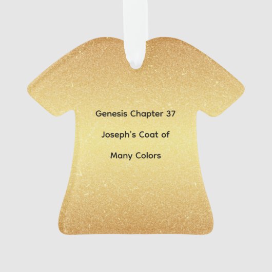 Jesse Tree Joseph Coat Ornament (Rückseite)