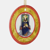 Jesse Tree King und Scepter Keramik Ornament (Rechts)