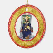 Jesse Tree King und Scepter Keramik Ornament (Links)