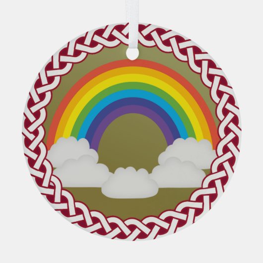 Jesse Tree Rainbow Ornament Aus Glas (Rückseite)