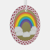 Jesse Tree Rainbow Ornament Aus Glas (Vorderseite Rechts)