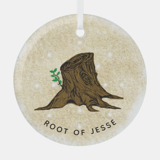 Jesse Tree 'Root of Jesse' Ornament Aus Glas (Vorderseite)