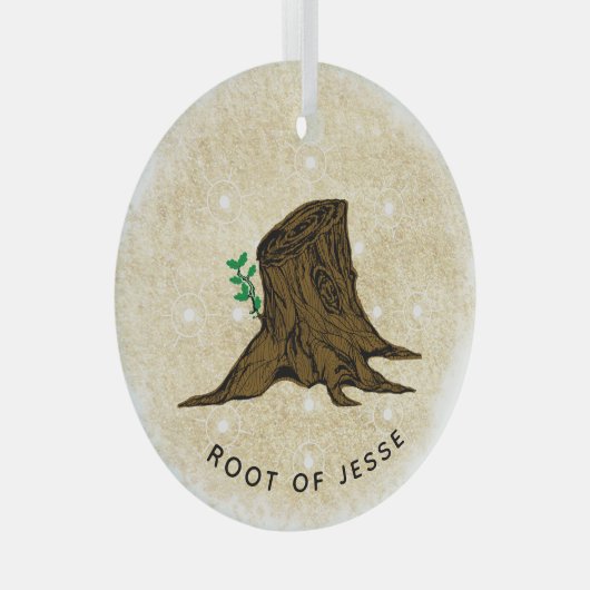 Jesse Tree 'Root of Jesse' Ornament Aus Glas (Vorderseite Rechts)