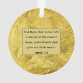 Jesse Tree Sprouting Stump Ornament (Rückseite)