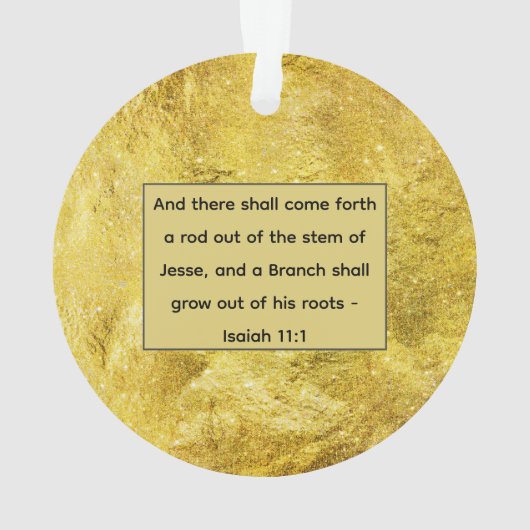 Jesse Tree Sprouting Stump Ornament (Rückseite)