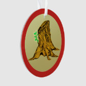 Jesse Tree Stump Sprouts Ornament (Vorderseite)