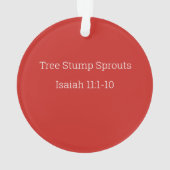 Jesse Tree Stump Sprouts Ornament (Rückseite)