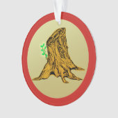 Jesse Tree Stump Sprouts Ornament (Vorderseite)