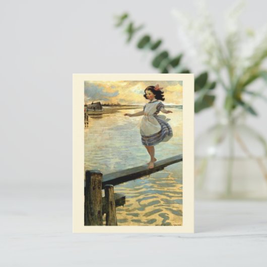Jesse Willcox Smith "The Little Em’ly" Postkarte (Stehend Vorderseite)