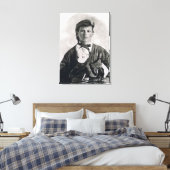 Jesse Woodson James (b/w Foto) Leinwanddruck (Insitu (Schlafzimmer))