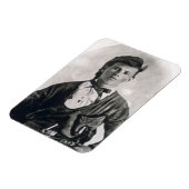 Jesse Woodson James (b/w Foto) Magnet (Linke Seite)