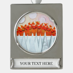 JESSICA ANNE FRANK "WINTER"  Banner-Ornament SILBER