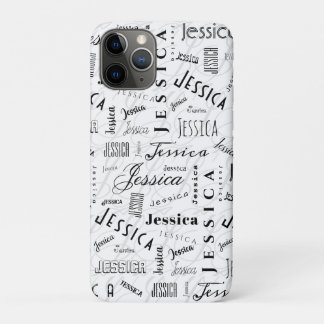 Jessica Benutzerdefinierter Name Schwarz Weiß Case-Mate iPhone Hülle