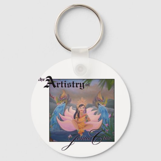 Jessica Cruz Ankgor Wat Beauty Logo Schlüsselanhän Schlüsselanhänger (Vorderseite)