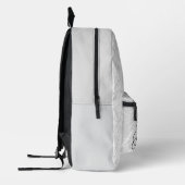Jessica Custom Name Elegant Script Black White Bedruckter Rucksack (Links)