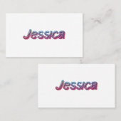 Jessica: Ein modernes Meisterwerk Visitenkarte (Vorne/Hinten)