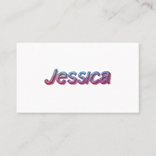 Jessica: Ein modernes Meisterwerk Visitenkarte (Vorderseite)