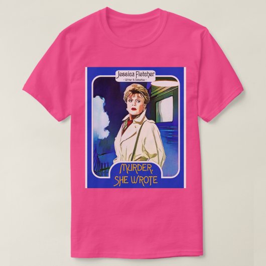 Jessica Fletcher Trading d Murder Sie schrieb Fan T-Shirt (Design vorne)