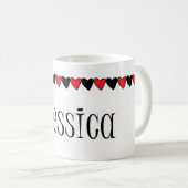 Jessica Herzname Kaffeetasse (VorderseiteRechts)