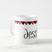Jessica Herzname Kaffeetasse (Vorderseite Links)