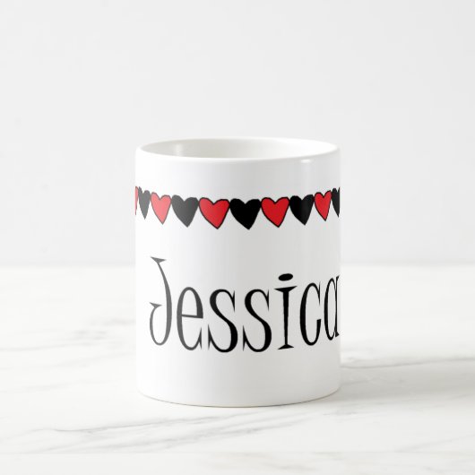 Jessica Herzname Kaffeetasse (Mittel)