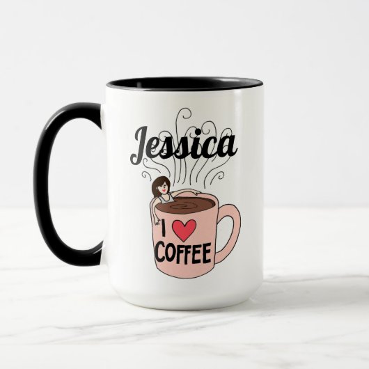 Jessica Lieben Kaffee Tasse (Links)