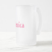 Jessica-Name Art-Mattierte Tasse (VorderseiteRechts)