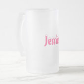 Jessica-Name Art-Mattierte Tasse (Vorderseite Links)