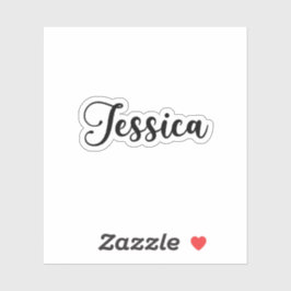 Jessica Name - Handgeschriebene Kalligrafie Aufkleber