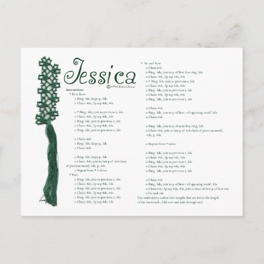 Jessica Postcard Postkarte (Vorderseite)