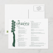 Jessica Postkarte (Vorne/Hinten)