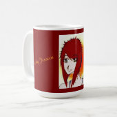Jessica, sketch artist, self portrait kaffeetasse (Vorderseite Links)