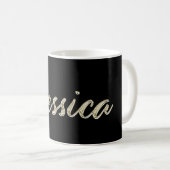 Jessica white gold Handwriting Tasse Kaffeetasse (VorderseiteRechts)